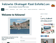 Tablet Screenshot of kelownaokanaganrealestate.com